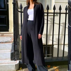 Babaton Aritzia Kirby Black Knit Robe Cardigan